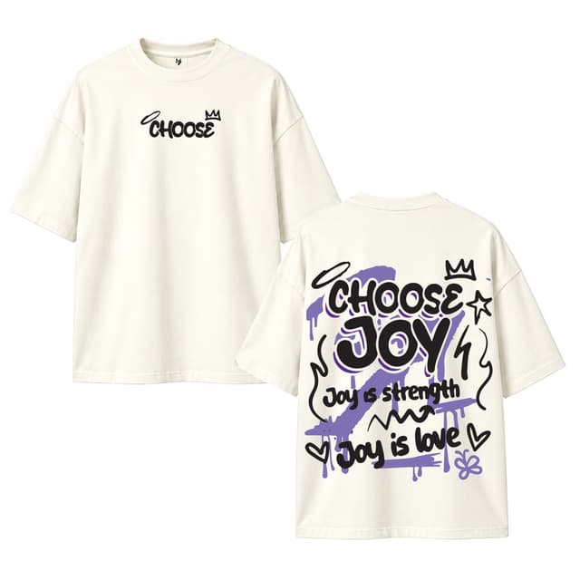 CHOOSE JOY OFF-WHITE - View 2