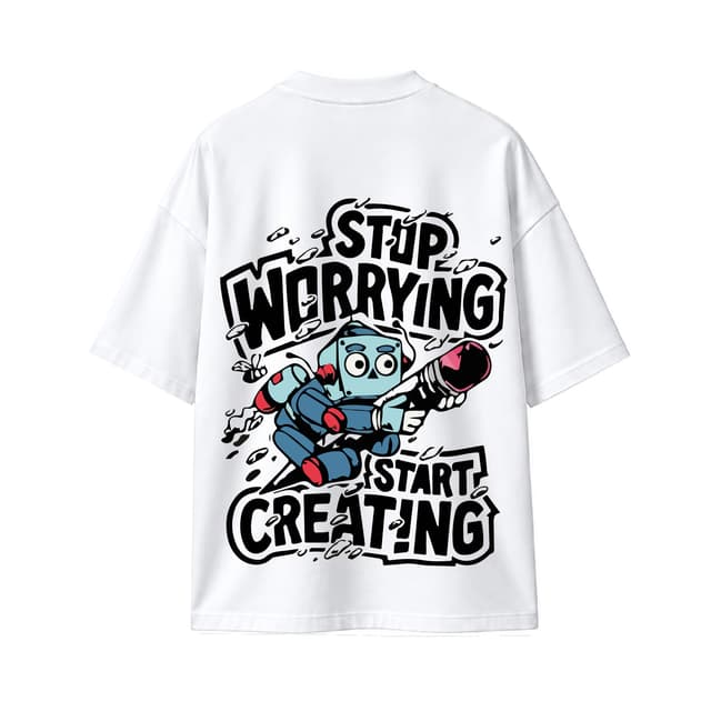 STOP WORRYING WHITE - View 1