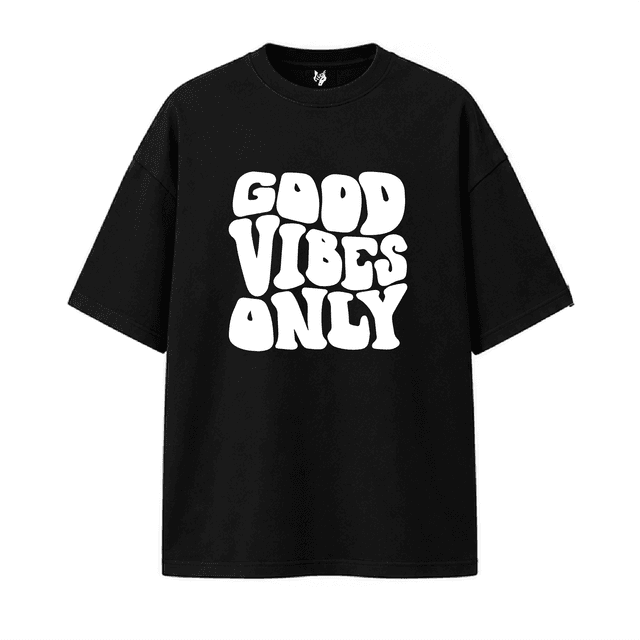 GOOD VIBES ONLY BLACK - View 1