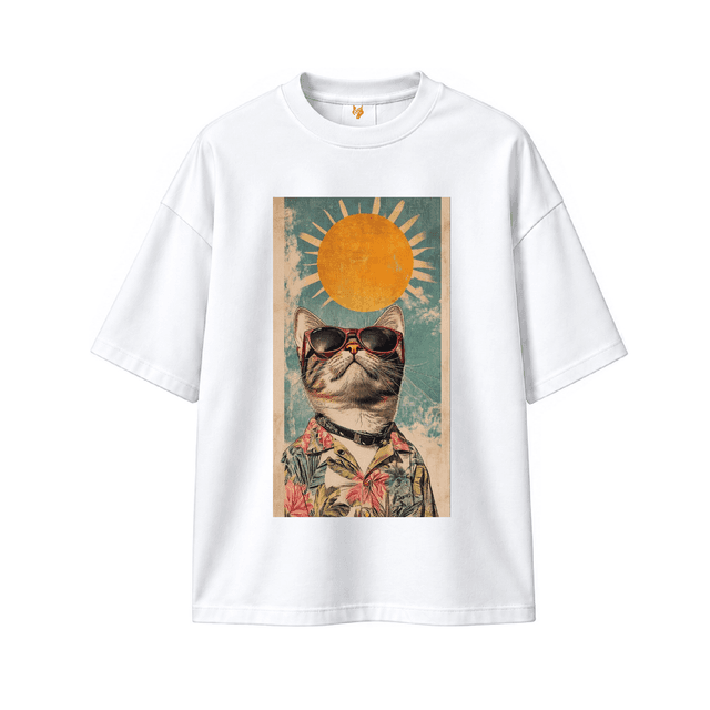 CAT PRINT WHITE - View 1