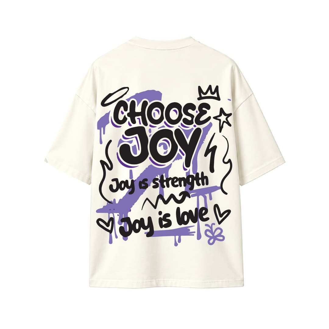 CHOOSE JOY OFF-WHITE
